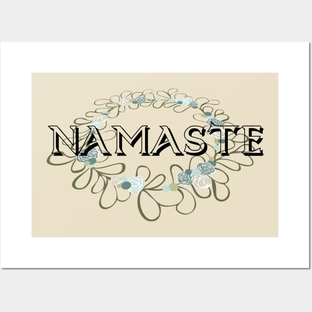 NAMASTE Wall Art by D_AUGUST_ART_53